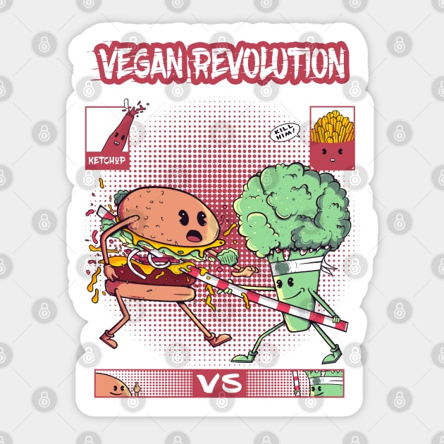 VEGAN REVOLUTION Sticker by NathanRiccelle